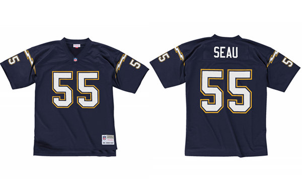 Men's Los Angeles Chargers Customized 1994 Navy Stitched Jersey Men's Los Angeles Chargers Customized 1994 Navy Stitched Jersey